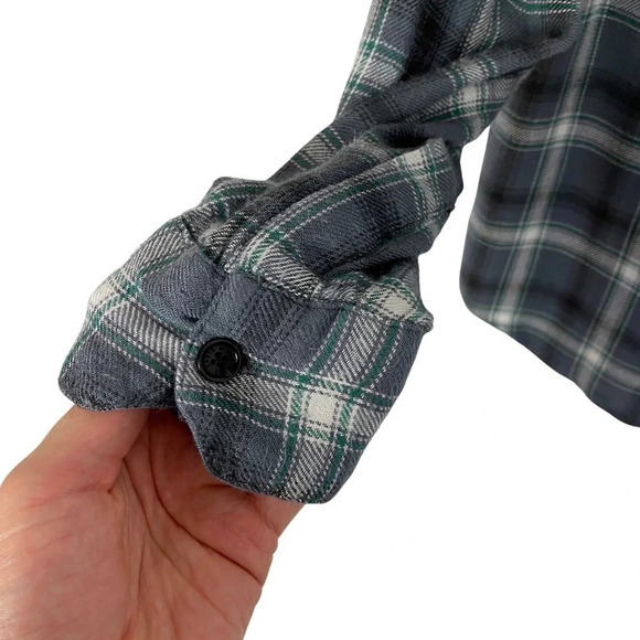 Zadig & Voltaire Drippy Flannel Plaid Shirt Womens Medium Plaid Talmi Carreaux - Picture 6 of 15